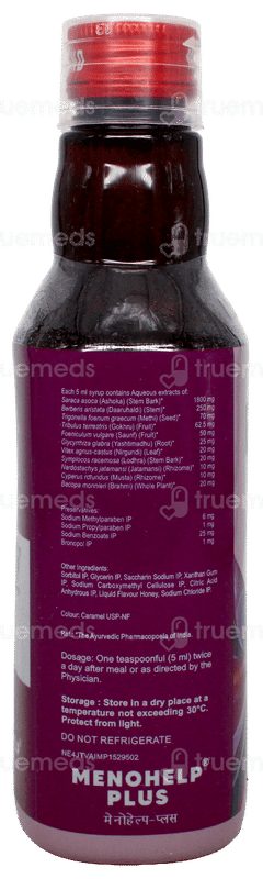 Menohelp Plus Sugar Free Syrup 200Ml